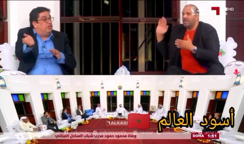 نقاش رياضي ساخن بين إعلامي مغربي وجزائري , كأس العرب