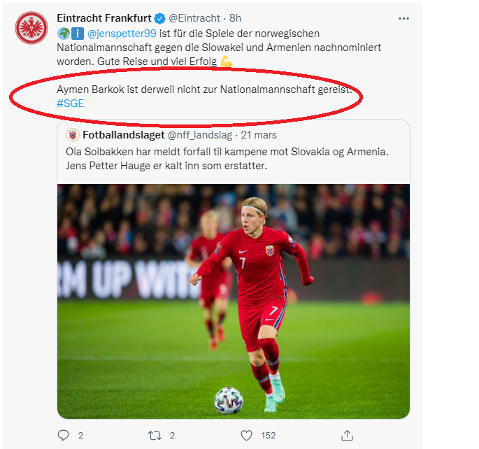 آينتراخت فرانكفورت Aymen Barkok , أيمن برقوق , Eintracht Francfort